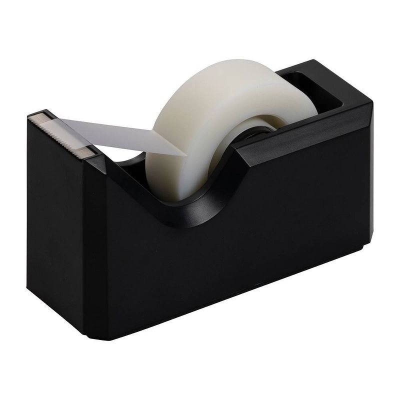 JAM Paper Colorful Desk Tape Dispensers - Black, 1 of 7