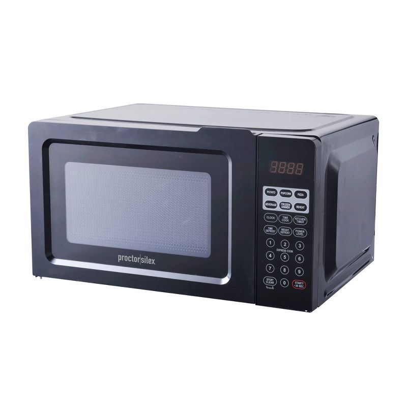 Proctor Silex 700W Countertop Microwave Black, 4 of 6