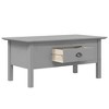 vidaXL Coffee Table BODO Gray 39.4 in.x21.7 in.x17.7 in. Solid Wood Pine - 4 of 4