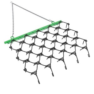 Heavy Duty 5x4.5 FT Drag Harrow - 1/2" Thick Steel Mesh with Reinforced Tines, ATV/UTV Tow Behind Harrow for Leveling & Grading Soil - 1 of 4