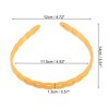 Unique Bargains Women's Classic Elegant Frosted Chain Hairband 5.51"x4.72" 1 Pc - 3 of 4