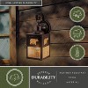 VAXCEL 1 Light Burnished Bronze Rustic Outdoor Wall Lantern Clear Glass, Bear, 13 inch - 2 of 4