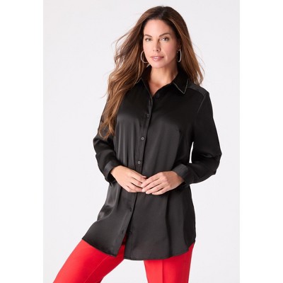 Roaman's Kate Satin Blouse