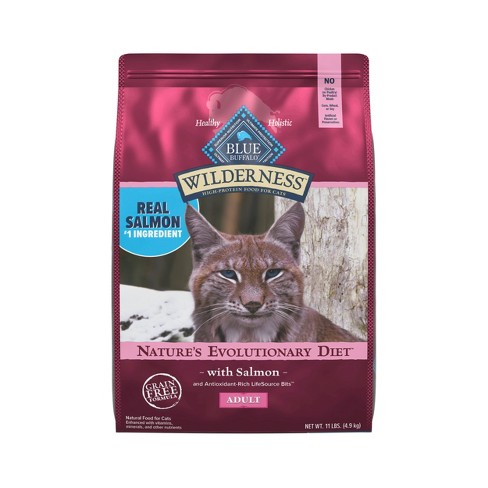 Blue Buffalo Wilderness Grain Free With Salmon Adult Premium Dry Cat Food 11lbs Target