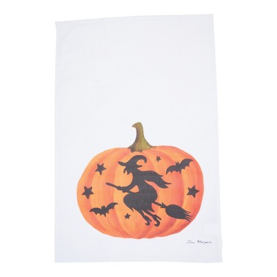 C&F Home Pumpkin Witch Printed Cotton Flour Sack Kitchen Towel