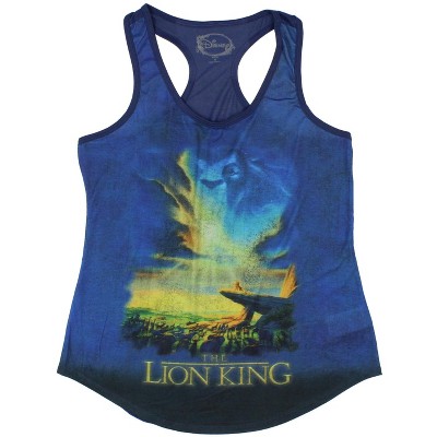 Disney Women's Lion King Movie Poster Adult Junior's Racerback Tank Top
