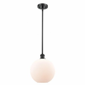 Athens - 1 Light Stem Hung Mini Pendant In Industrial Style-13 Inches Tall and 10 Inches Wide - 1 of 1