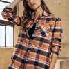 Women's Plus Size Button Down Plaid Shirt - ADORA - 3 of 3