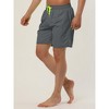 Lars Amadeus Men's Solid Beach Shorts Drawstring Surfing Mesh Lining Swimwear Board Shorts - 2 of 4