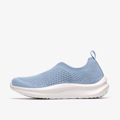 Обувь Clarks Cloudsteppers Womens Solevana Knit	Light Blue Shoes 8 Wide — фото 2