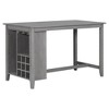 Whisen 5-Piece Multi-Functional Rubber Wood Counter Height Dining Set with 4 Padded Chairs - 4 of 4
