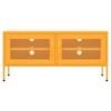vidaXL TV Cabinet Mustard Yellow Steel Medium TV Cabinet Rectangular - 3 of 4