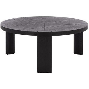Gaby Round Coffee Table - COF2319A - Black - Safavieh - 1 of 4
