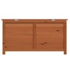 VidaXL Patio Cushion Box Brown 39.4"x19.7"x22" Solid Wood Fir - 4 of 4