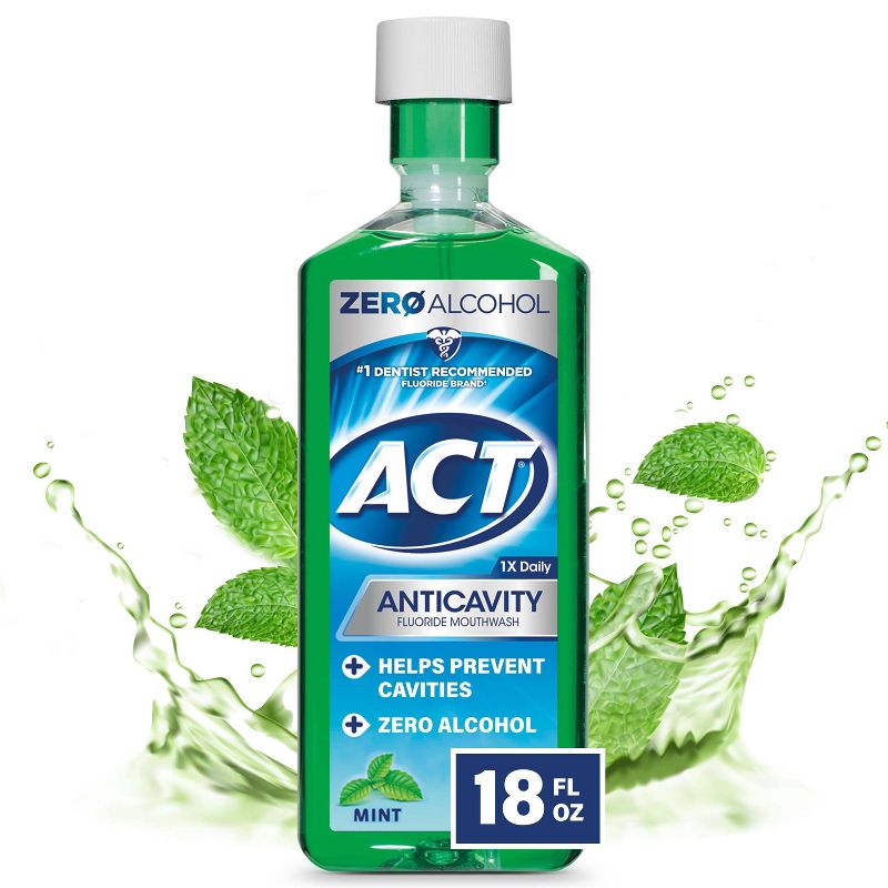 ACT Mint Fluoride Rinse Mouthwash -  18 fl oz, 1 of 14