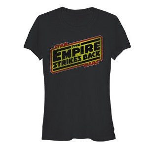 Juniors Womens Star Wars Episode V Logo T-Shirt - 1 of 3
