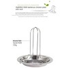 Outdoor camping thickened carbon steel non-stick barbecue grill fork chicken grill chicken rack - 3 of 4