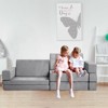 Kids Sofa Couch, Modular Baby Floor Sofa, Toddler Play Couch for Playroom Furniture, Sectional Couch for Children, Convertible Foam and Floor Cushion - 2 of 4