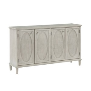 Treasure Trove Accents 4 Door Credenza Pullam Light Gray - 1 of 4