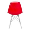 LeisureMod Cresco Mid-Century Modern Acrylic Dining Chair with Acrylic Dowel Eiffel Legs – Kitchen & Dining Room Chair - 4 of 4