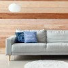 18"x18" 'Beach House' Square Throw Pillow Blue - e by design: Coastal Decor, Indoor Accent - 3 of 3