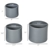 Syemin Outdoor Garden Raised Planter, Backyard Patio Planter Raised Bed for Flowers, Herbs, Dark Gray, 16.25"*16.25"*16.25" - 2 of 4