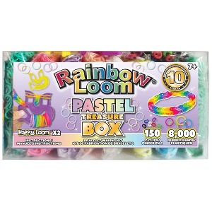Rainbow Loom: Treasure Box Editon Bracelet Kit with Pastel Rubber Bands, Ages 7+ - 1 of 4