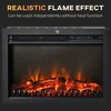 NicBex 24" Electric Fireplace Insert with 3D Realistic Flame,750W/1500W Heater Fireplace with Adjustable Brightness and Overheating Protection,Black - 4 of 4
