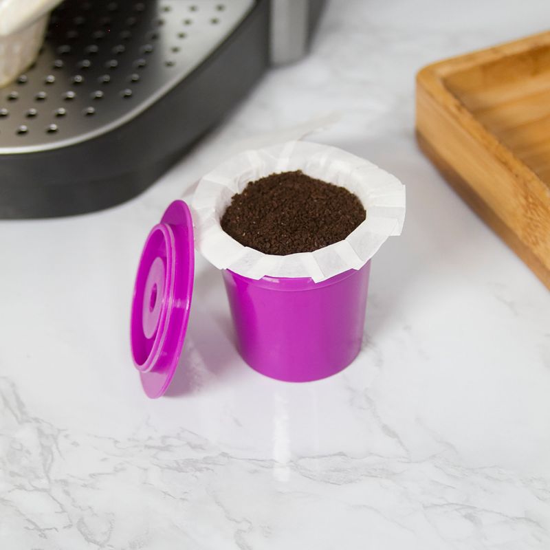 Perfect Pod EZ-Cup 2.0 Single-Serve Reusable Pod Filter Cup Starter Pack Includes 25 Paper Filters, 4 of 8