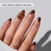 BTArtbox Press-On Nails - Amber Hoops - S Almond - 32ct - 3 of 4