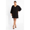 Women's Plus Size Lilia Dress - black | CITY CHIC - 2 of 4
