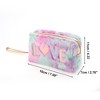 Unique Bargains Women's Durable Sequin Heart LOVE Makeup Bag 1 Pc - 2 of 3