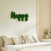 Gulches HAPPY Letter Art Moss Wall Decor - Elegant & Nature-Inspired Accent - 4 of 4