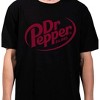 Dr. Pepper Est. 1885 Maroon Logo Adult Black Crew Neck Oversized Heavyweight Short Sleeve Tee - 2 of 3