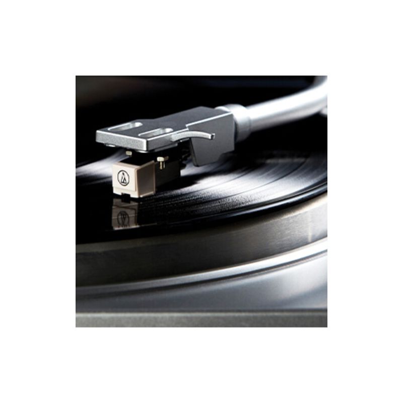 GPO PR 100 Turntable Bluetooth Built in Pre Amp Audio TechnicaCartrigde Silver, 5 of 7