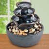 Collections Etc LED Lighted Cascading Serenity Water Fountain 8 X 8 X 10.25 - 2 of 2