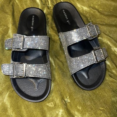 Madden girl hot sale diamond slides