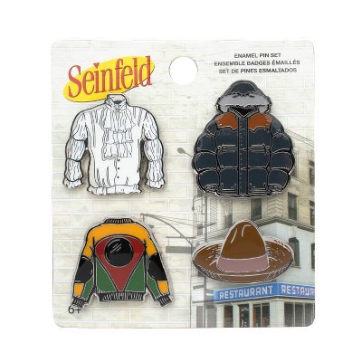 4pk Enamel Pin Seinfeld