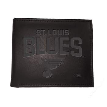 Evergreen NHL St. Louis Blues Black Leather Bifold Wallet Officially Licensed with Gift Box