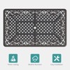 59"x35" Outdoor Dining Table for 6, Cast Aluminum Patio Table with Umbrella Hole, Weather Resistant, for Garden, Backyard, Poolside, Vintage Bronze - 3 of 4
