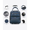 LUGGEX Underseat Carry On Luggage with Wheels, Softside Personal Item, Underseat 16 Inch, Blue - 3 of 4