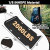 47'' x 110'' Large Yard Drag Sled,  1/8 HDPE Thickened 2000 Lbs Capacity Heavy Duty Multipurpose Utility Sled with Pull Cables, Drag Mat - 2 of 4