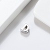 Initial Letter Charms for Women by Ginger Lyne | Italian Style Single Bracelet Charm for her | Sterling Silver Initial A for Charm Bracelet - 2 of 4