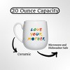 Amici Home Love Mother Coffee Mug, 20 Ounce White Ceramic Mug, Novelty Coffee Mug, Microwave and Dishwasher Safe - 2 of 4