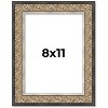 PosterPalooza | Photo Size Ornate Silver Picture Frame - UV Acrylic, Foam Board Backing, Hanging Hardware - 2 of 4