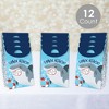 Big Dot of Happiness Shark Zone - Jawsome Shark Party or Birthday Gift Favor Bags - Party Goodie Boxes - Set of 12 - 2 of 4