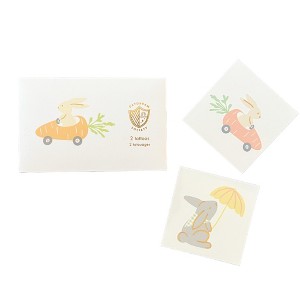 Daydream Society - Bunnies In The Garden Temporary Tattoos - Pack of 2 Tattoos - 1 of 3