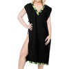 LA LEELA Women's Summer Vacation Beachwear Swim Suit Loose Bathing Suit Swim Beach Cover-up Dress Robe - 3 of 4