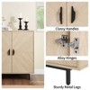 Munora - 31.5"W Modern Storage Cabinet with Doors - Wood Grain Accent Buffet Sideboard for Living Room/Kitchen/Entryway - 4 of 4