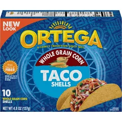 Ortega Whole Grain Corn Taco Shells - 4.9oz/10ct